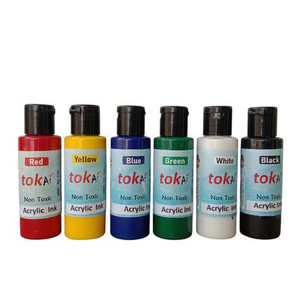 Acrylic Ink Set 6×60ml — Primary